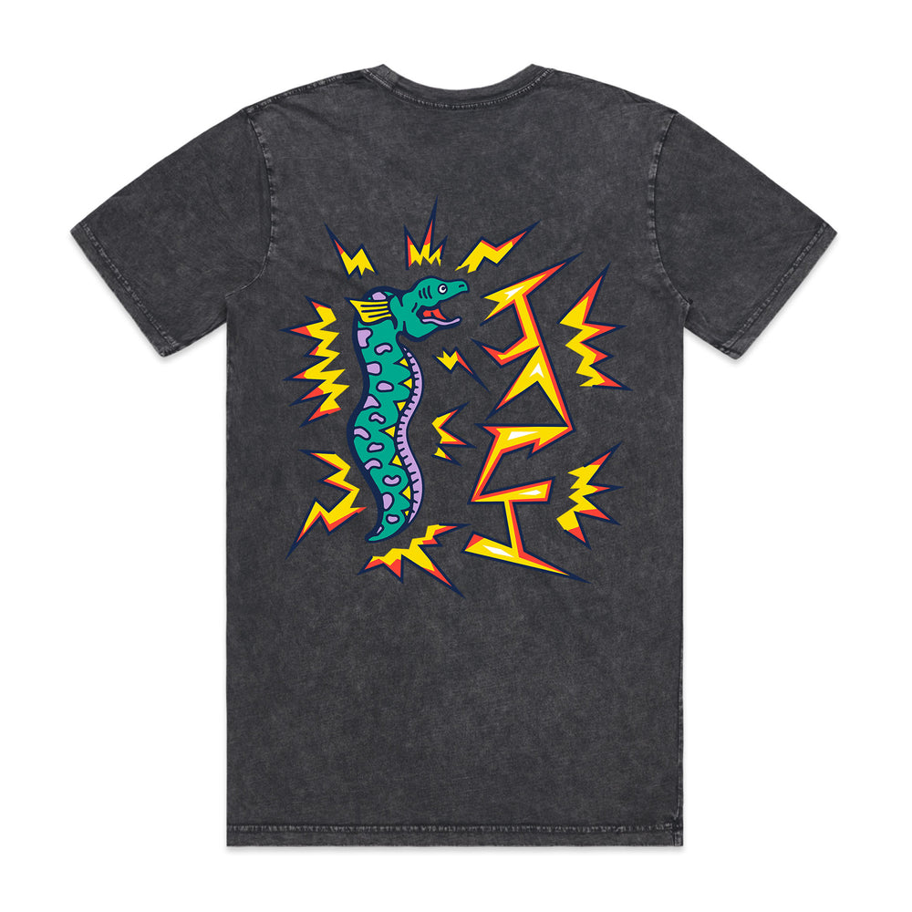Electric Eel Stone Washed Over Size T-Shirt
